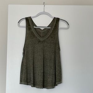 We The Free size XS green sheer tank top